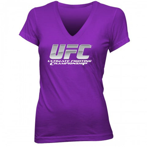 UFC V-neck Purple