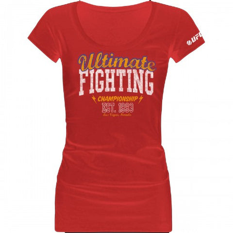 UFC Scoop Neck Red